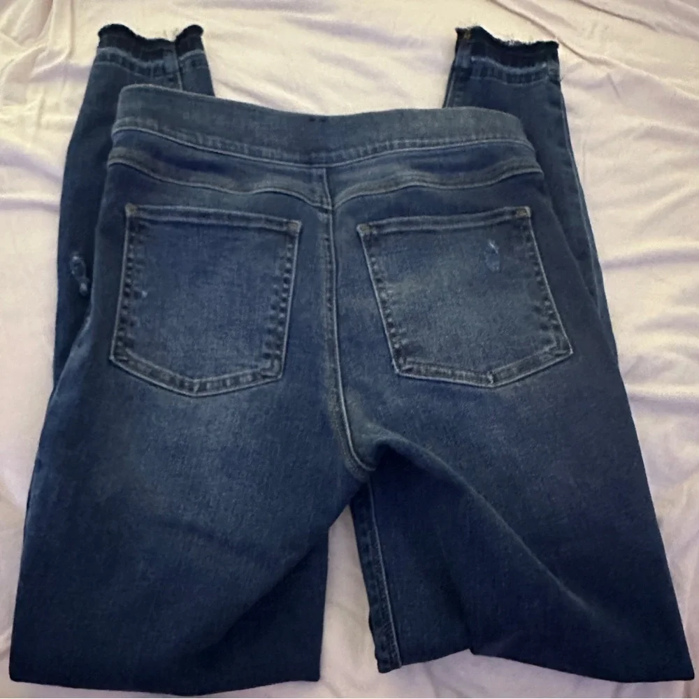 Spanx Pull On Distressed Jean‎ Raw Hem Jegging size Small